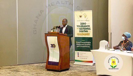 _GHSofficial's tweet photo. The Ghana Health Service together with its partners today launched the Zero Tolerance for Preventable Maternal Deaths and Disabilities Campaign in Accra, with a theme: Stop Preventable Maternal Deaths and Disabilities. https://t.co/nxwnp7I0BB