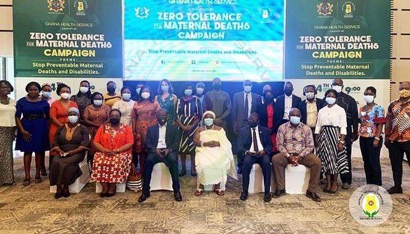 _GHSofficial's tweet photo. The Ghana Health Service together with its partners today launched the Zero Tolerance for Preventable Maternal Deaths and Disabilities Campaign in Accra, with a theme: Stop Preventable Maternal Deaths and Disabilities. https://t.co/nxwnp7I0BB