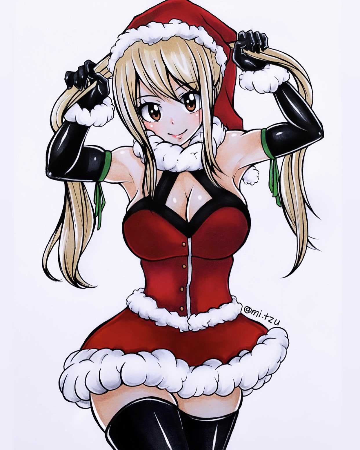 mitzu on X: "Lucy Heartfilia in a cute Santa dress 🎅🏼♥️ I couldn't do  this series without drawing one of my favs!! Hehe love how this came out.  Hope you all like