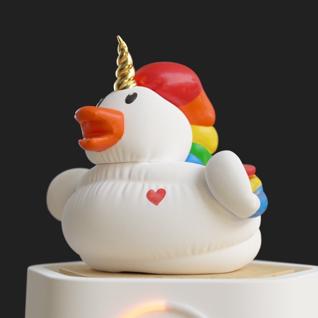 Now I really want to tell some good words to guys, who has made this bids. Firstly, <a href="/rudgram/">rudgram</a>! Thank you so much for your incredible support, awesome ideas. It's so cool that you open for conversations even with noname artists 🙏🦄🌈✨ Hope you will enjoy this unicorn-duck 😊