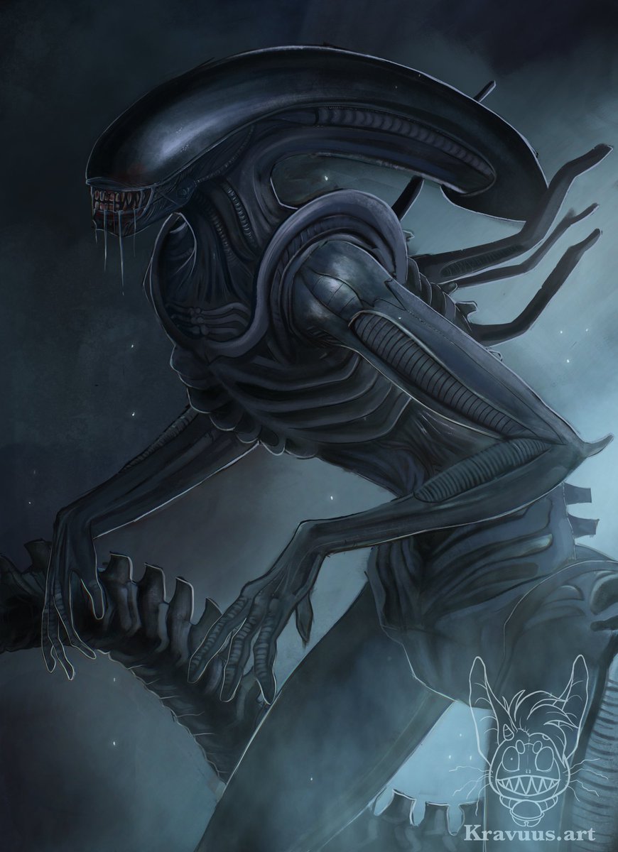 I now drew a Predator and a Xenomorph.