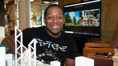 SIUArchitecture's tweet photo. Jordan Adams was lead designer on a team project competition in Charlotte, North Carolina. It won top prize in the NAACP Chicago Southside ACT - SO sustainable building pilot competition. Congratulations for this outstanding achievement!

Read more here:
https://t.co/AiHMrX2ioY https://t.co/I06meNRxmh