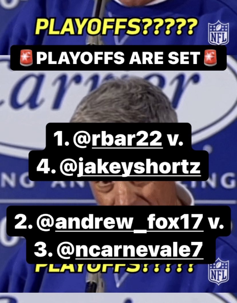 SaucePod's tweet photo. Playoffs are SET https://t.co/OyPNodYfS9