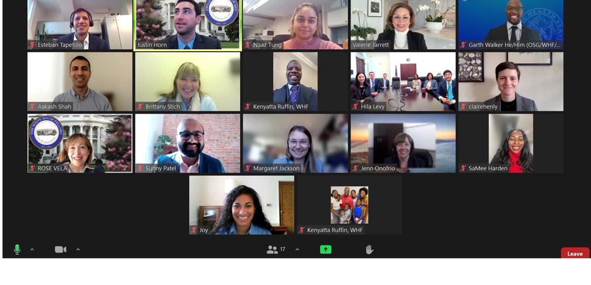 ValerieJarrett's tweet photo. It was such a pleasure speaking with the 2021- 2022 @WhiteHouse Fellows today. Such an impressive group of dynamic change agents who will be well prepared to go forth and improve the world!! https://t.co/wOeHEsmMKW