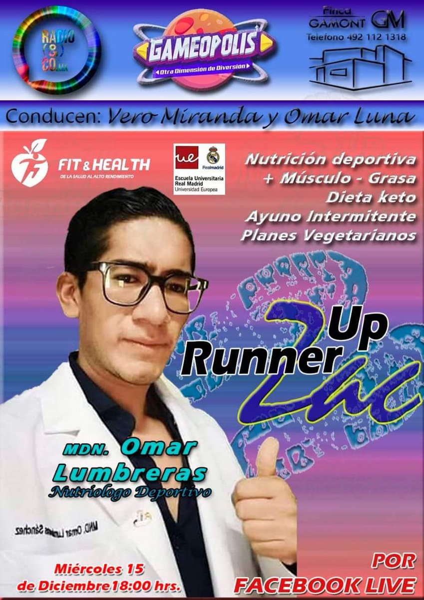 runner_zac's tweet photo. Se pueden comer unos tamalitos vegetarianos??,,como me debo hidratar??preparen sus preguntas este miércoles tenemos super nutriologo. 18 hrs por @RadioAndCoMx
Finca Gamont Gameopolis https://t.co/o0vHTyB5HY