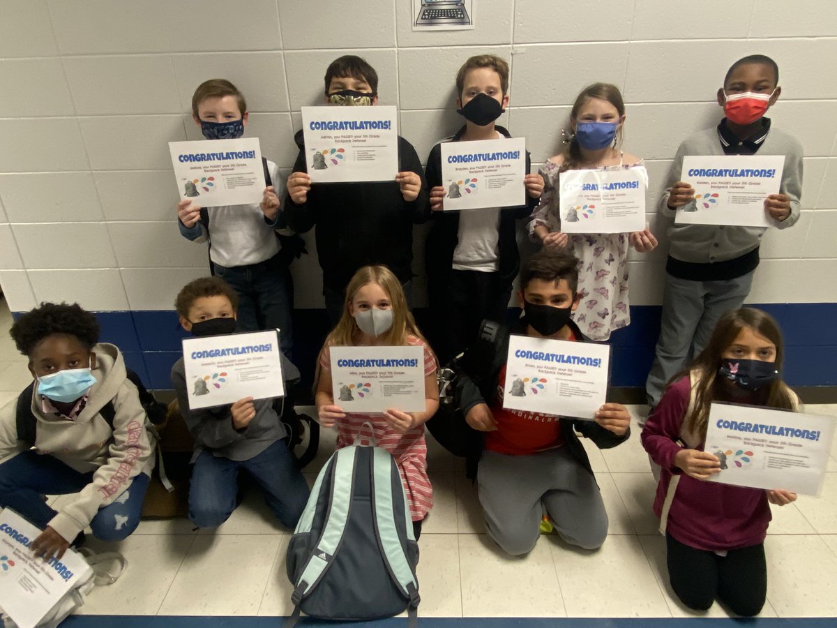 Our 2nd day of <a href="/JCPSKY/">JCPS</a> Backpack defenses <a href="/jtownelementary/">Jeffersontown Elem</a>! These early defenders were simply amazing! So proud of these jags!
