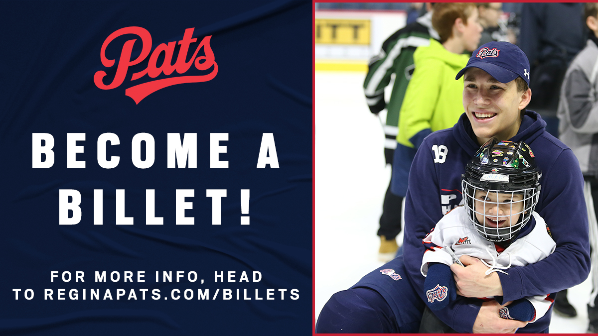 WHLPats's tweet photo. Ever thought of becoming a Pats billet? Billeting can be an incredibly rewarding experience, creating bonds that last a lifetime.

If you're interested, read more here: https://t.co/wnuhgjAEYK

You can also email us at: pats@reginapats.com or call at 522-PATS! https://t.co/WI67ljc3eE