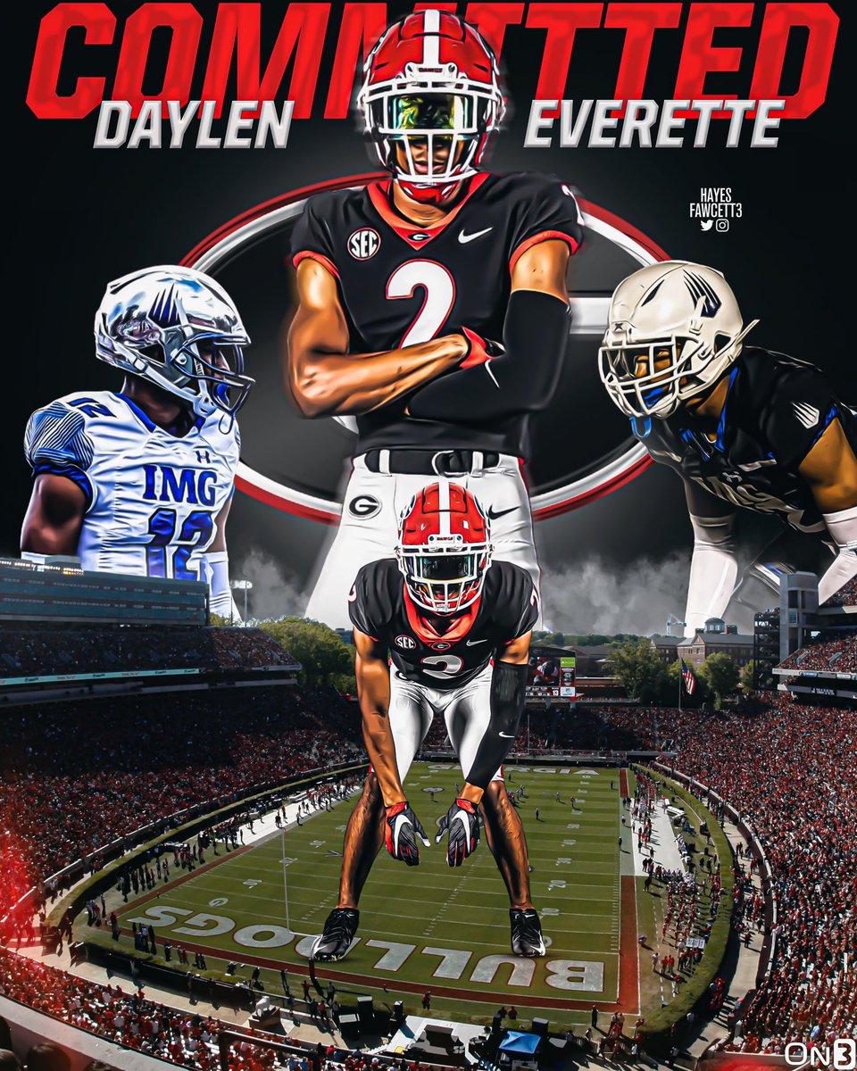 2022 5 Cb Daylen Everette Commits To Georgia R Cfb
