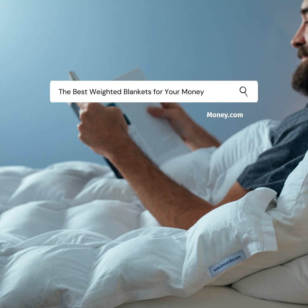 The experts 👨‍🔬 over at <a href="/MONEY/">Money</a> rated SensaCalm as best weighted blanket for your money 💰 Check out the entire article here 👇
money.com/best-weighted-…

#TuesdayThoughts #SmallBiz #WeightedBlankets #ShopSmall