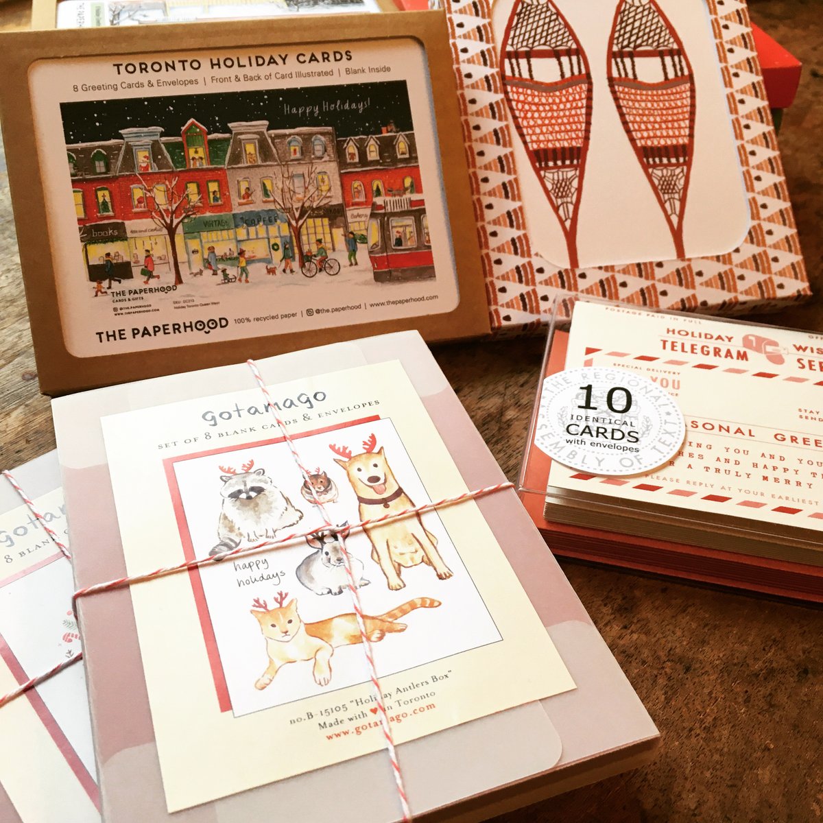 TOs1stPO's tweet photo. Who needs boxed cards? You need box cards? Well, we have boxed cards. How perfect is that?
#shoplocal #madeincanada #supportlocal #ishopmuseums #stationery #writeoften #christmascards https://t.co/ycVKEFzksG