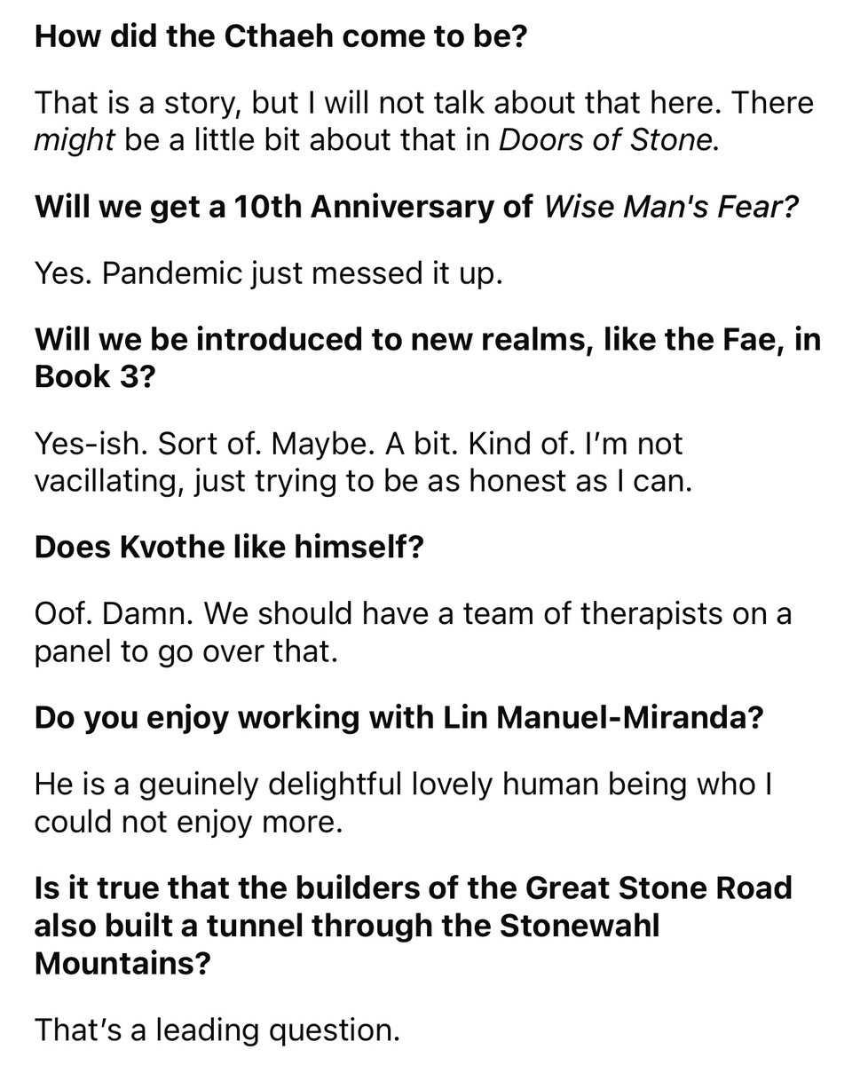 The_KingKillers's tweet photo. Pulled this off Reddit. Here were questions he answered. https://t.co/aDmoJGWbSu