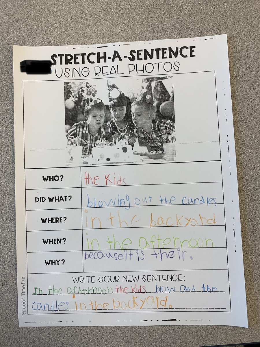 Second graders used rainbow writing 🌈 ✍🏻 to expand 🎈 and add detail to their sentences using question words. <a href="/TylerHeights/">TylerHeightsESAACPS</a>