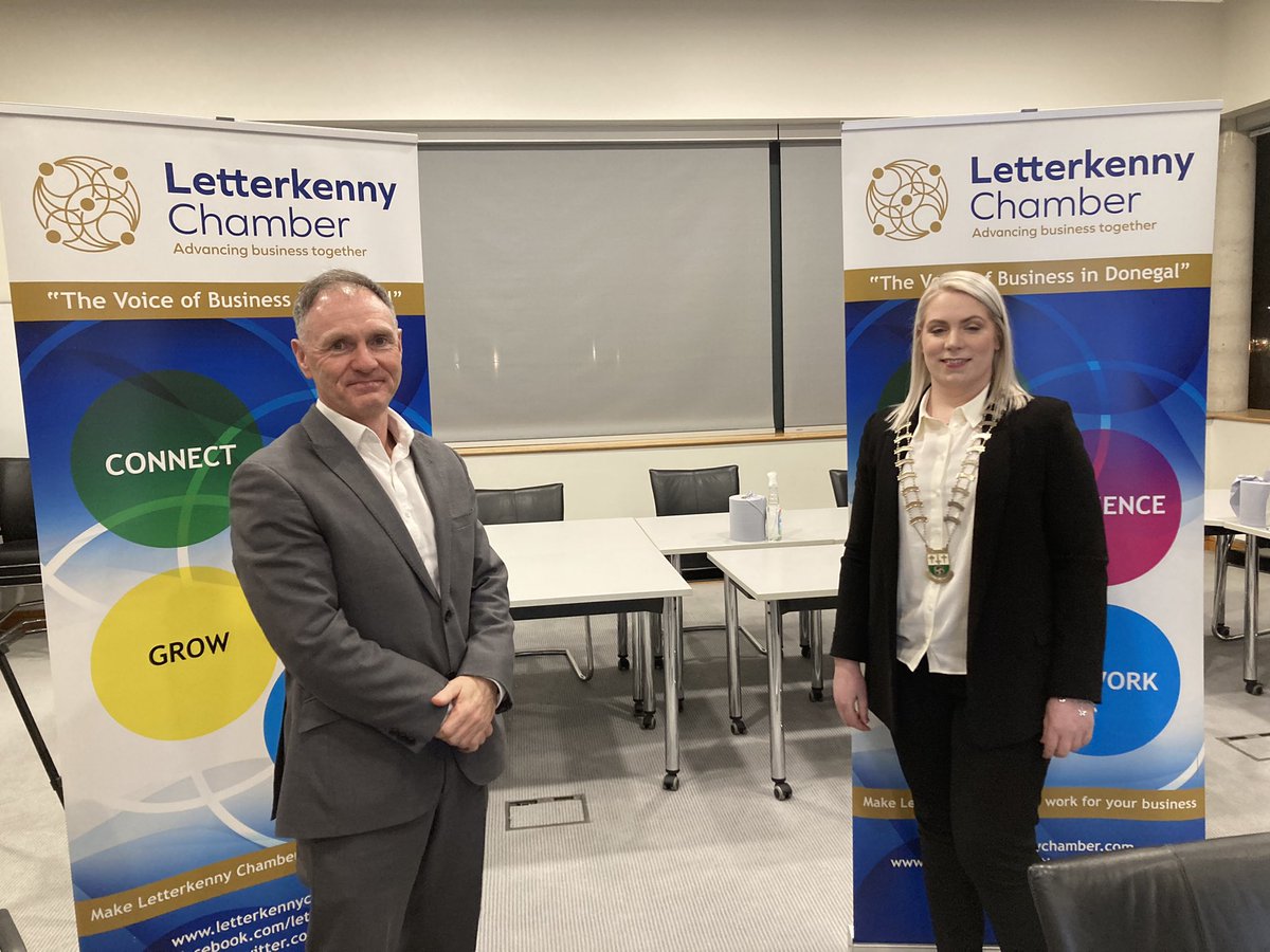 LkPresident's tweet photo. Thanks everyone for the good wishes. Looking forward to the year ahead as President of @lkchamber . Thanks to @michaelmargey for his superb hard work in 2021. #HasToBeLetterkenny https://t.co/AR4VjAjCkB