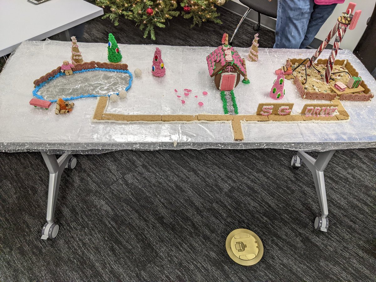 TheDaveIde's tweet photo. NoMo Network Team enjoyed our EOY All Hands and had allot of fun using their Magenta built skills creating TMO Gingerbread houses https://t.co/qAWL7X3rMa