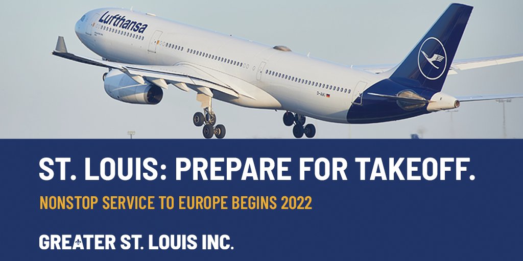 We’re so proud to have worked with Lufthansa Airlines &amp; all our partners to make the 1st nonstop flight service from St. Louis to continental Europe in almost 20 years a reality.  ✈🌎This will grow our economy &amp; so much more. 
bit.ly/3oVzUAW
bit.ly/3pZT0VI