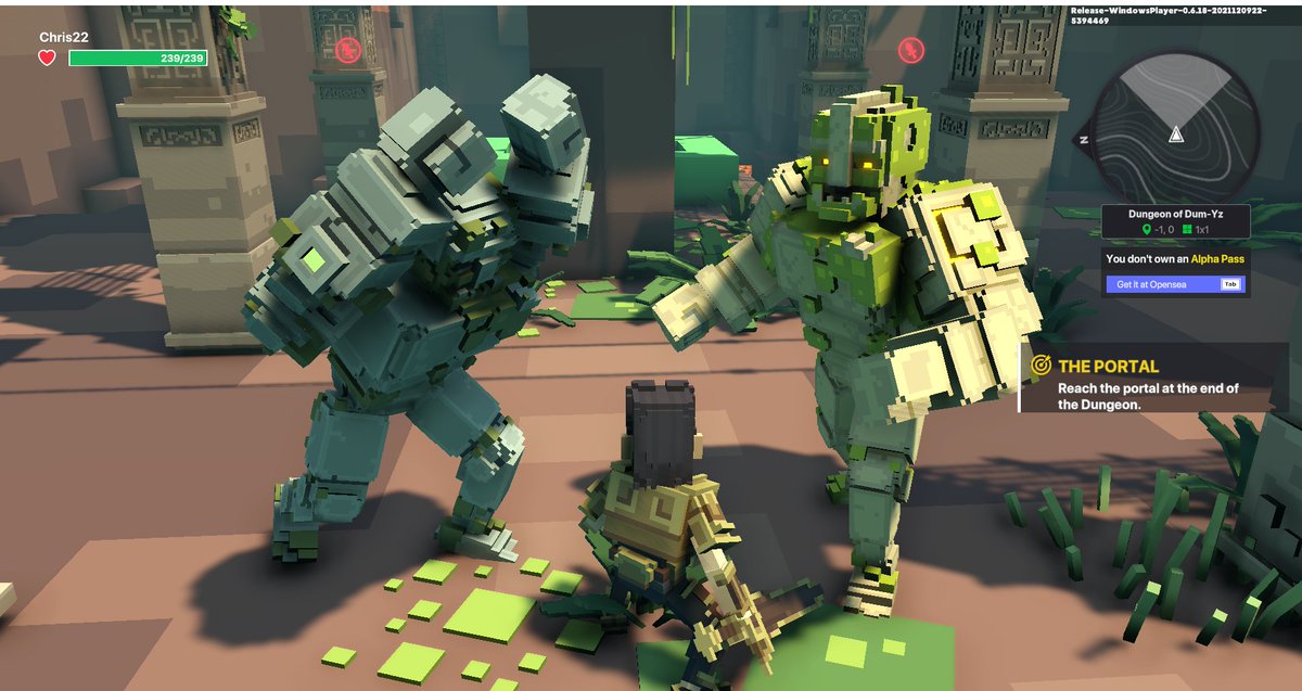 chrisG2210's tweet photo. @TheSandboxGame There are 3 Golems in the pit. 2 Stone Golems and one Emerald Golem. https://t.co/ZuA2bfiVFC