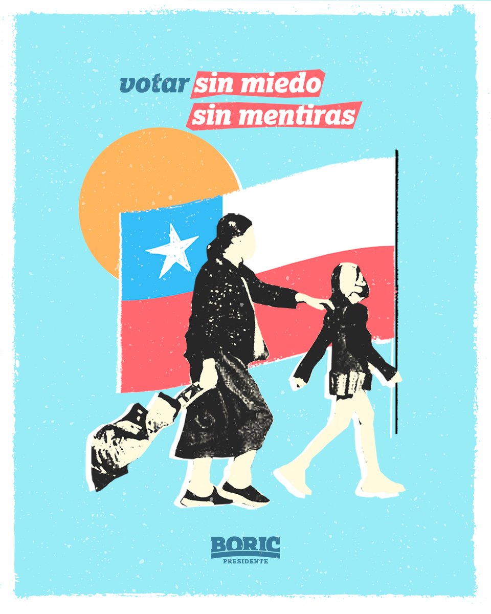 GabrielBoric's tweet photo. Este 19 de diciembre #Vota1. Que con tu voto la esperanza le gane al miedo. https://t.co/zhSLu2hFKH