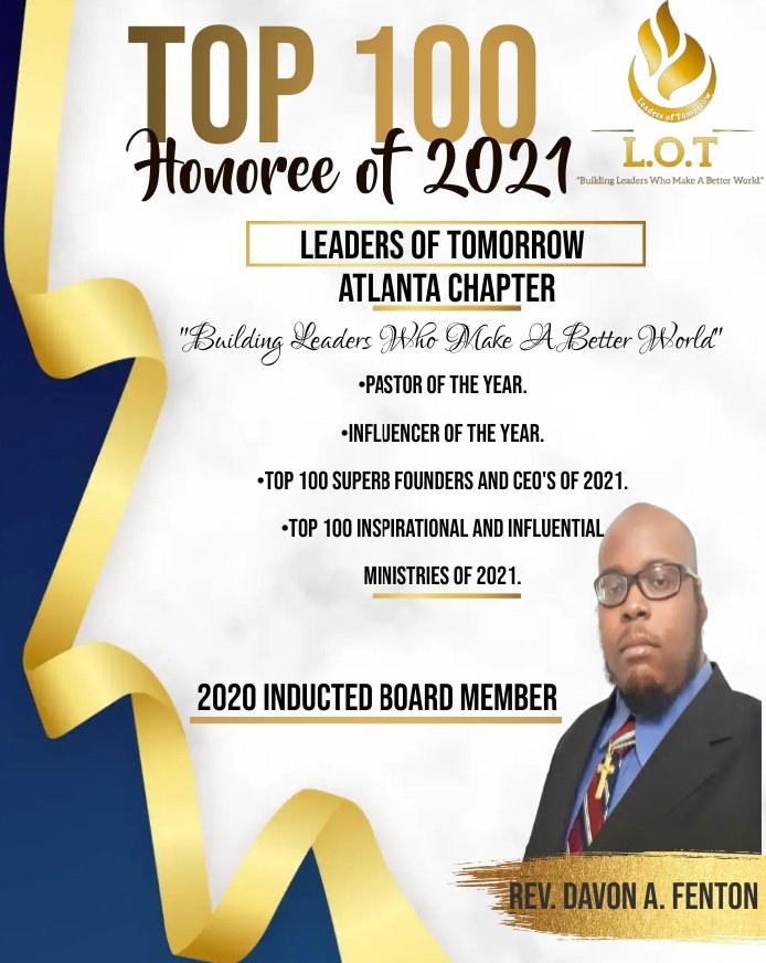 DICMInc's tweet photo. Praise God from whom all blessings flow! For the 5th year in a row! Special thanks to the Leaders of Tomorrow, Atlanta Chapter. "Building Leaders Who Make A Better World!"
#leadersoftomorrow #atlantachapter #Top100 #BlessedAndGrateful #grateful #CEO #Founder #ministry #DICM https://t.co/ZfSa0M1int