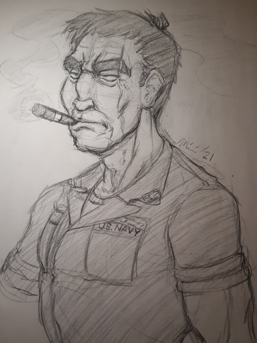 alittlesaltyart's tweet photo. A traditional Roger I sketched a while ago. #sketch #zenithproject https://t.co/Z54NWaqnsA