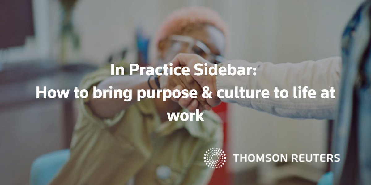 TRIExecutives's tweet image. How can corporate #LegalDepartments promote their organizations’ purpose and culture in the workplace in a manner that would better engage their employees? Find out here:  tmsnrt.rs/3oUyTJx

@ClientSmart_net @AttyGinaJurva @CEOLeadr #InPractice #LegalTalent #TRInstitute