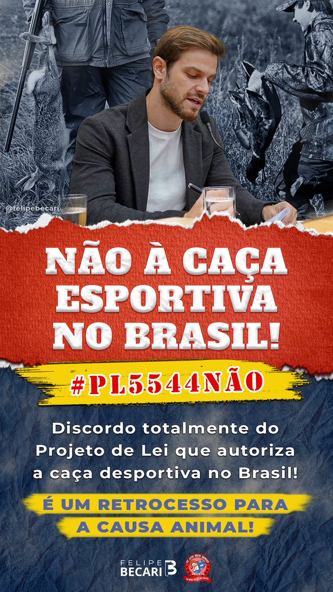 felipebecari's tweet photo. No Brasil, país da incoerência e dos absurdos, em pleno 2021, estamos discutindo a liberação dessa prática onde animais matam outros de forma cruel, com intuito “esportivo”. Que vergonha! Totalmente contra, e com nojo. #pl5544 não!!!! https://t.co/cNIcFLus82