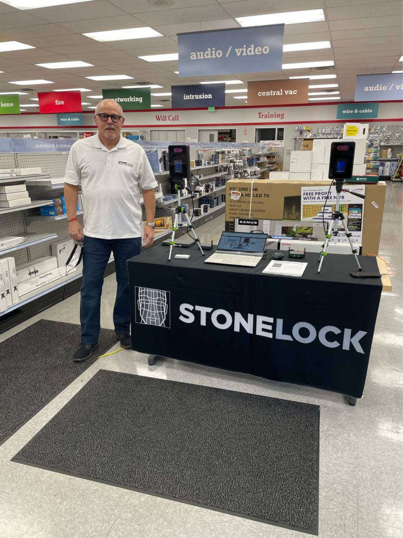 StoneLock_'s tweet photo. There's nothing like an in-person demo! 

Visit Dave Gershenson at ADI in North Hollywood. 

We See People Differently.

#stonelock #stonelockgo #facialrecognition #facialbiometrics #facialreader #accesscontrol https://t.co/afTx9hzHXY