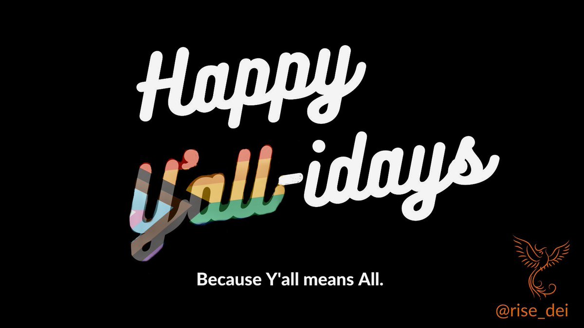 laurynmaria's tweet image. Happy Y’all-idays from @RISE_DEI to you!