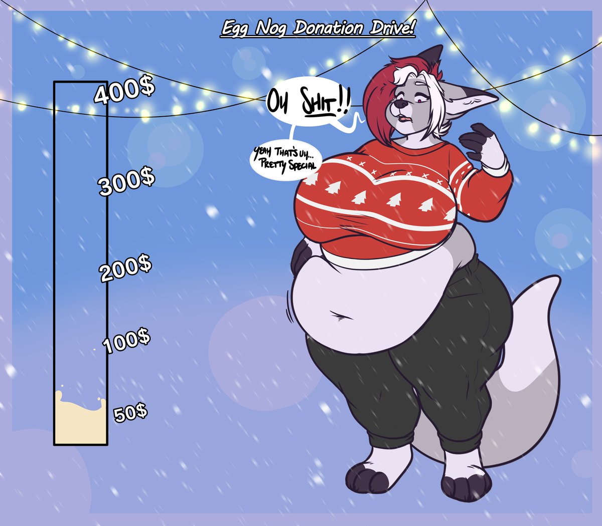 WE'VE HIT OUR FIRST MILESTONE BABY LETS GOOO

she's off to a pretty good start, but there's still a ways to go,,, let's make sure she's full of "holiday cheer" this year!! 

contribute here if you feel up to it!!:
ko-fi.com/radpuparts