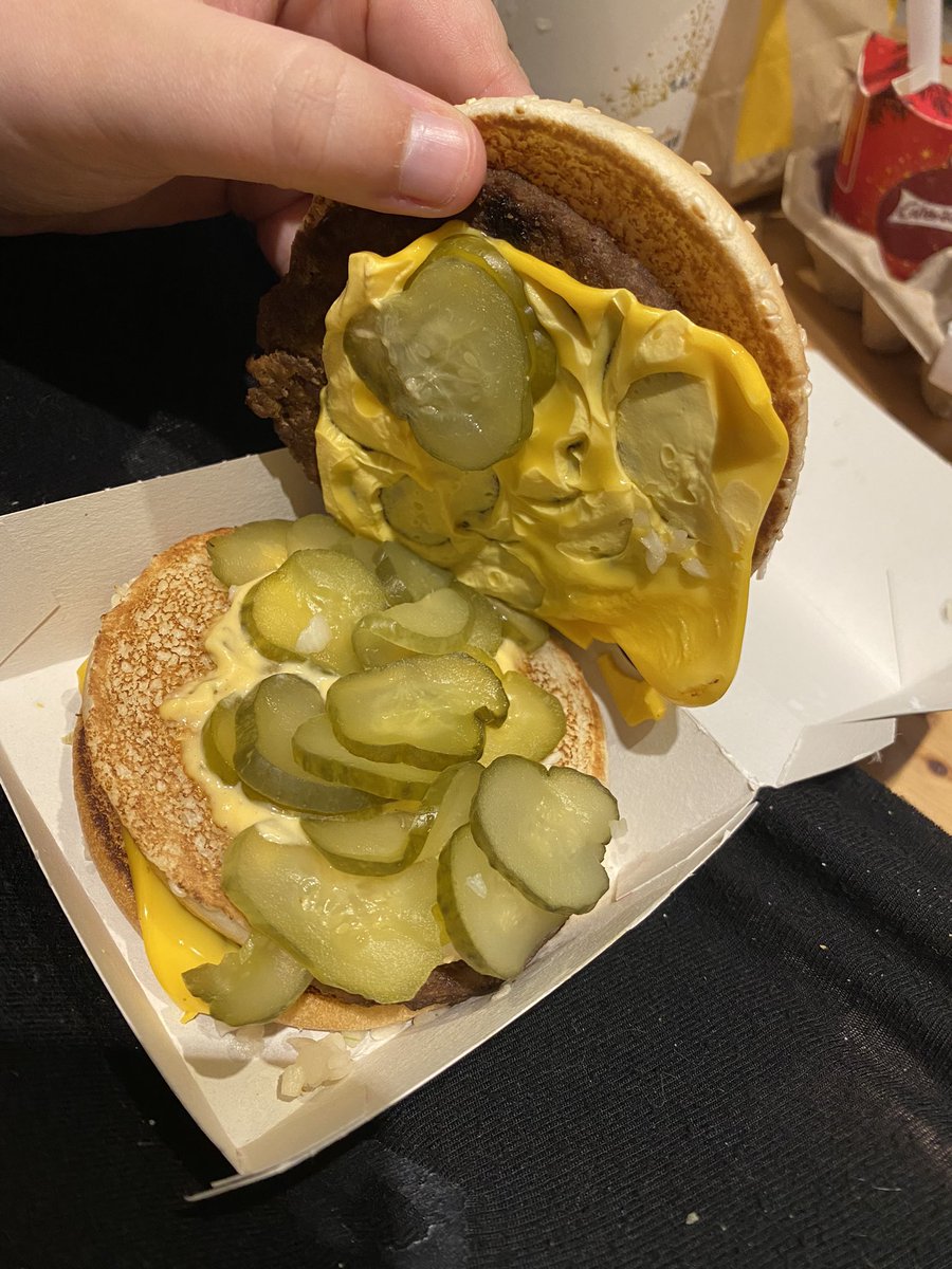 reynolds03's tweet photo. Ask and you shall receive...
Now that's extra gerkins 😂 @McDonalds https://t.co/y4C6G6Vkrw
