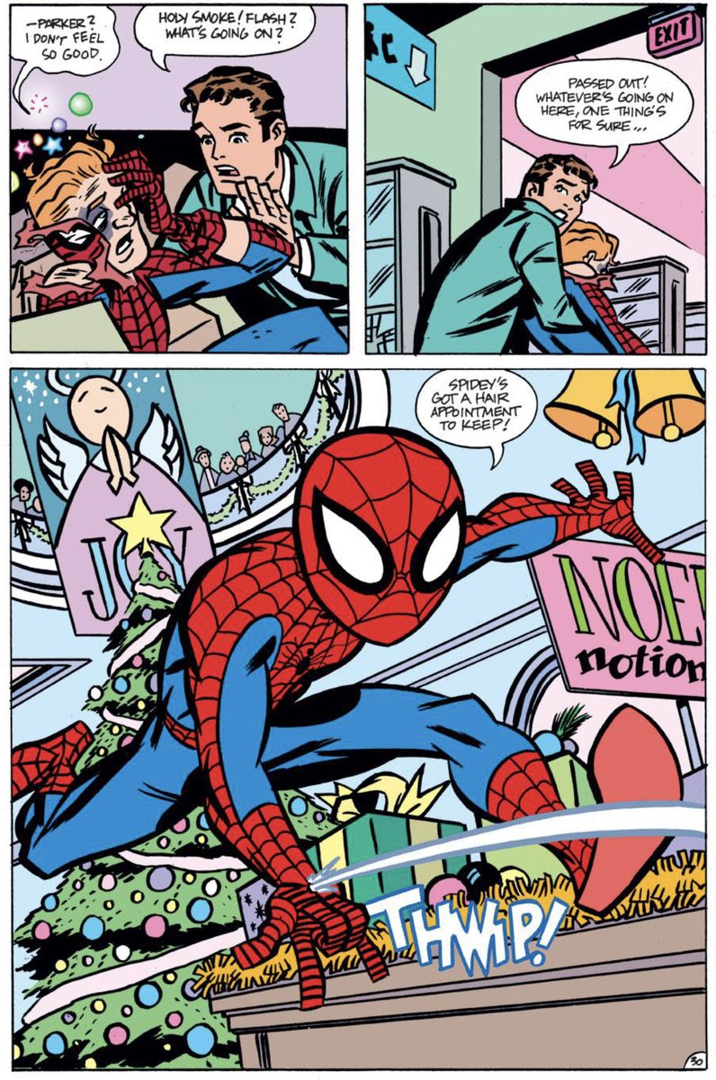 CoolComicArt's tweet photo. Spider-Man’s Tangled Web (2003) art by Darwyn Cooke w/ J. Bone &amp; @MDHollingsworth https://t.co/9Jsou3dla8