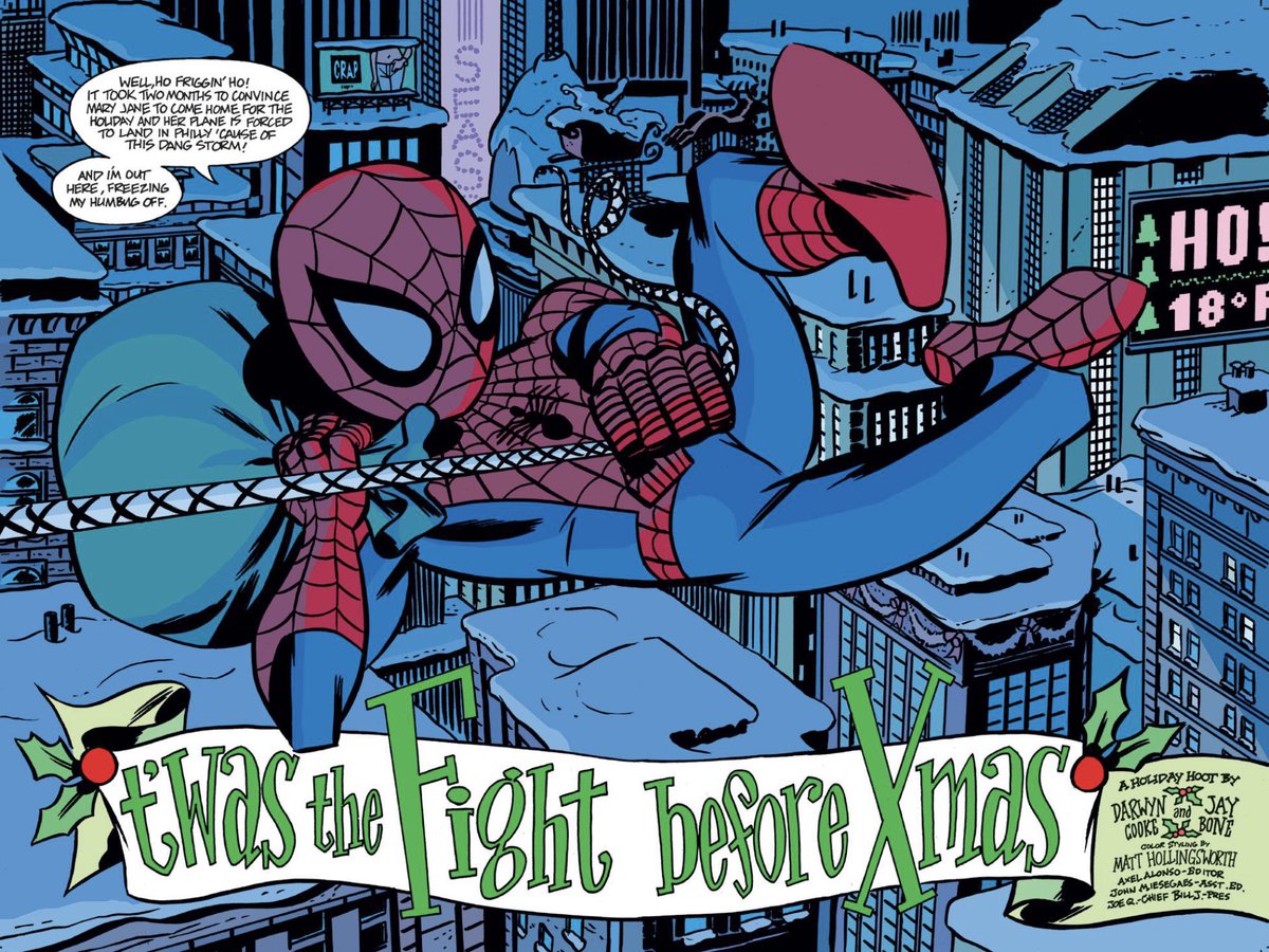 CoolComicArt's tweet photo. Spider-Man’s Tangled Web (2003) art by Darwyn Cooke w/ J. Bone &amp; @MDHollingsworth https://t.co/9Jsou3dla8