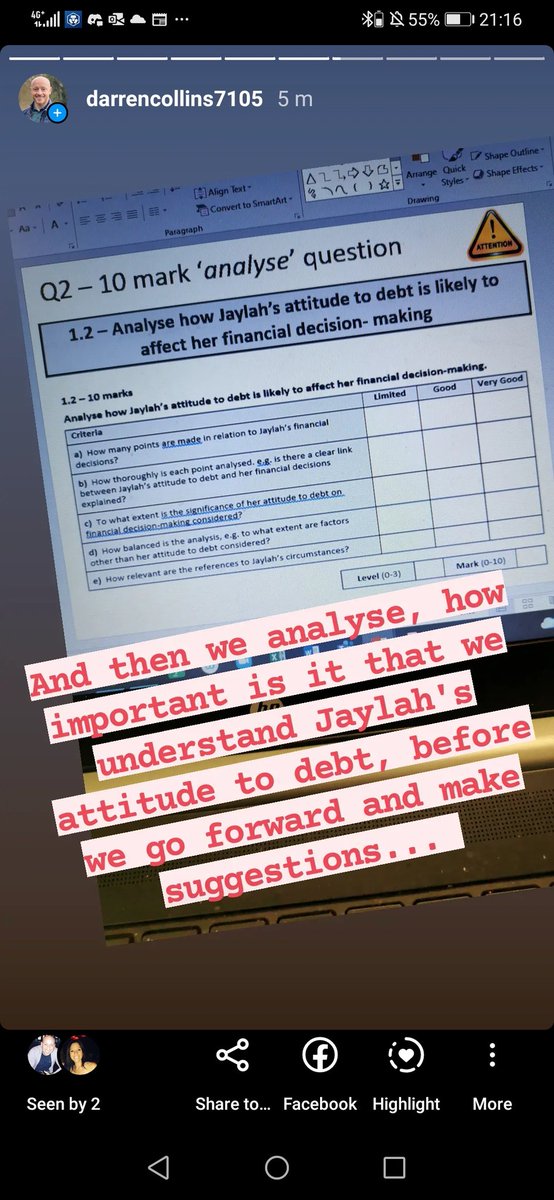 mrcollinsfinanz's tweet photo. Case study, case study work today... Yr13 students realising that it's not all about having the best financial products, but about understanding the financial circumstances of your prospect...#Finance #compoundedgrowth
#socialmedia #Financialeducation #libf #RVLearning https://t.co/k4aR4KGjhK