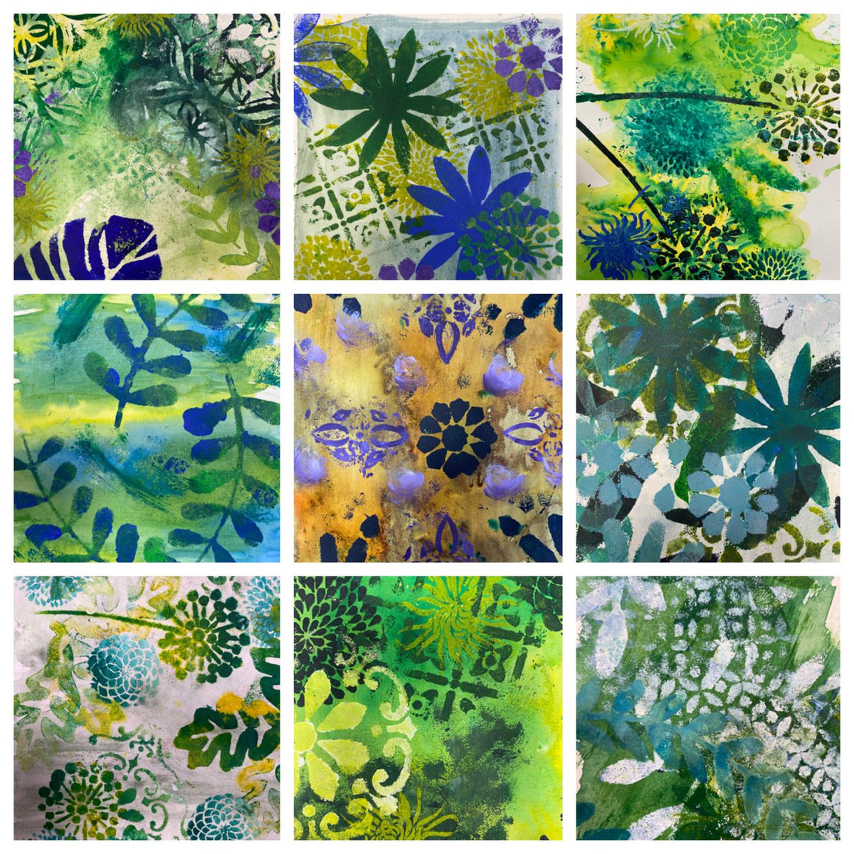 It’s been a busy day in the Art Department! #printing #pattern #contemporary #botanical
