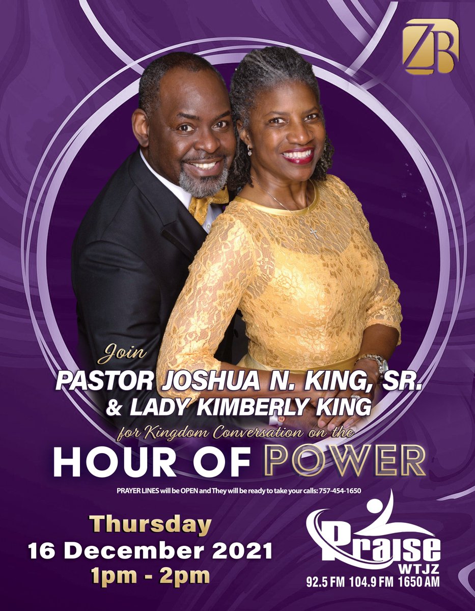 ZBCZone's tweet photo. Tune in to Praise104.9 on Thursday with Pastor and Lady King for Kingdom Conversation at 1pm.
.
.
.
#ZBCZone #NextLevel #LoveIsTheKey #HamptonRoads #ChristianRadio https://t.co/i5WgkApise