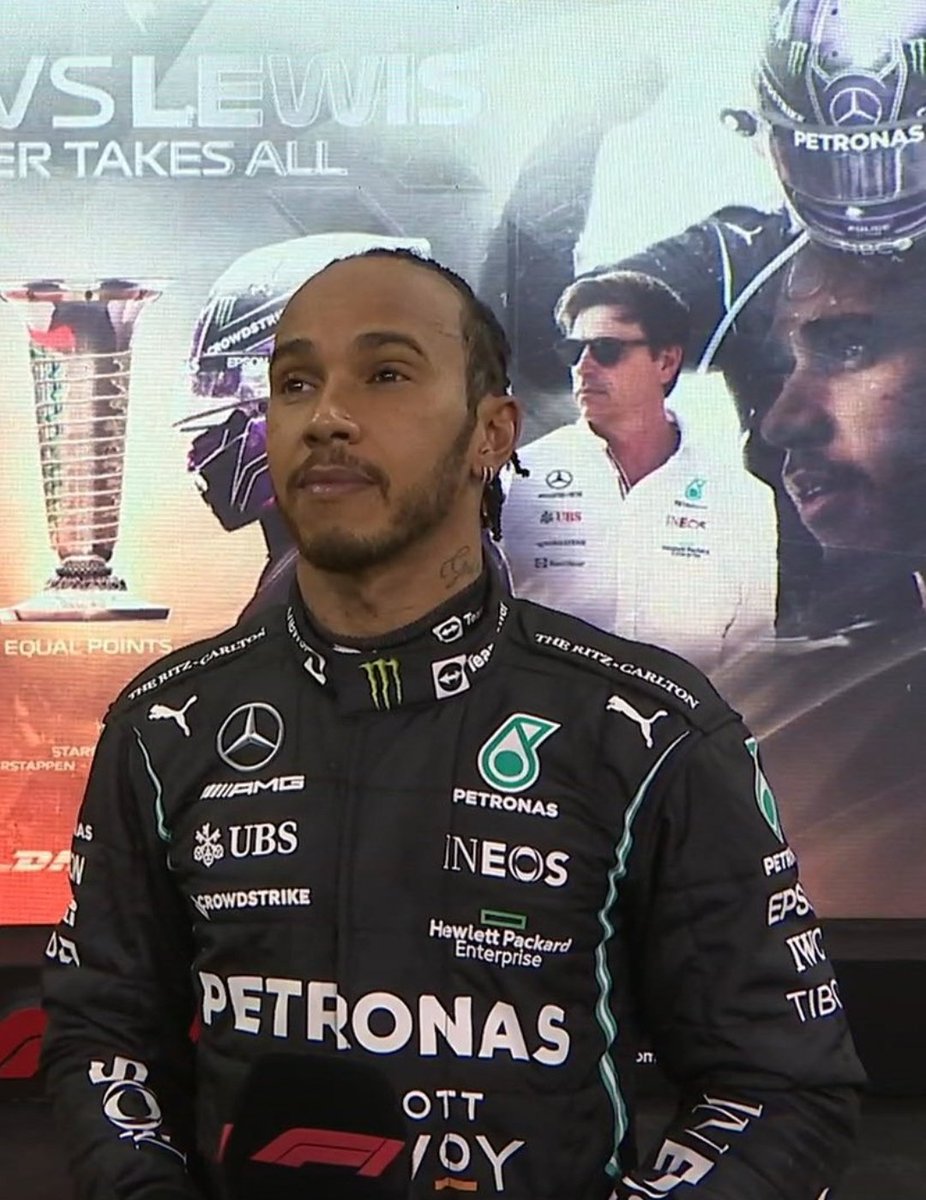 hharshil14's tweet photo. The class this guy has. The fire in his eyes. 
He was so dignified. Amazing. 💜
#F1
@MercedesAMGF1 #IStandWithLewisHamilton #michaelmessy https://t.co/6EMpxcWwLB
