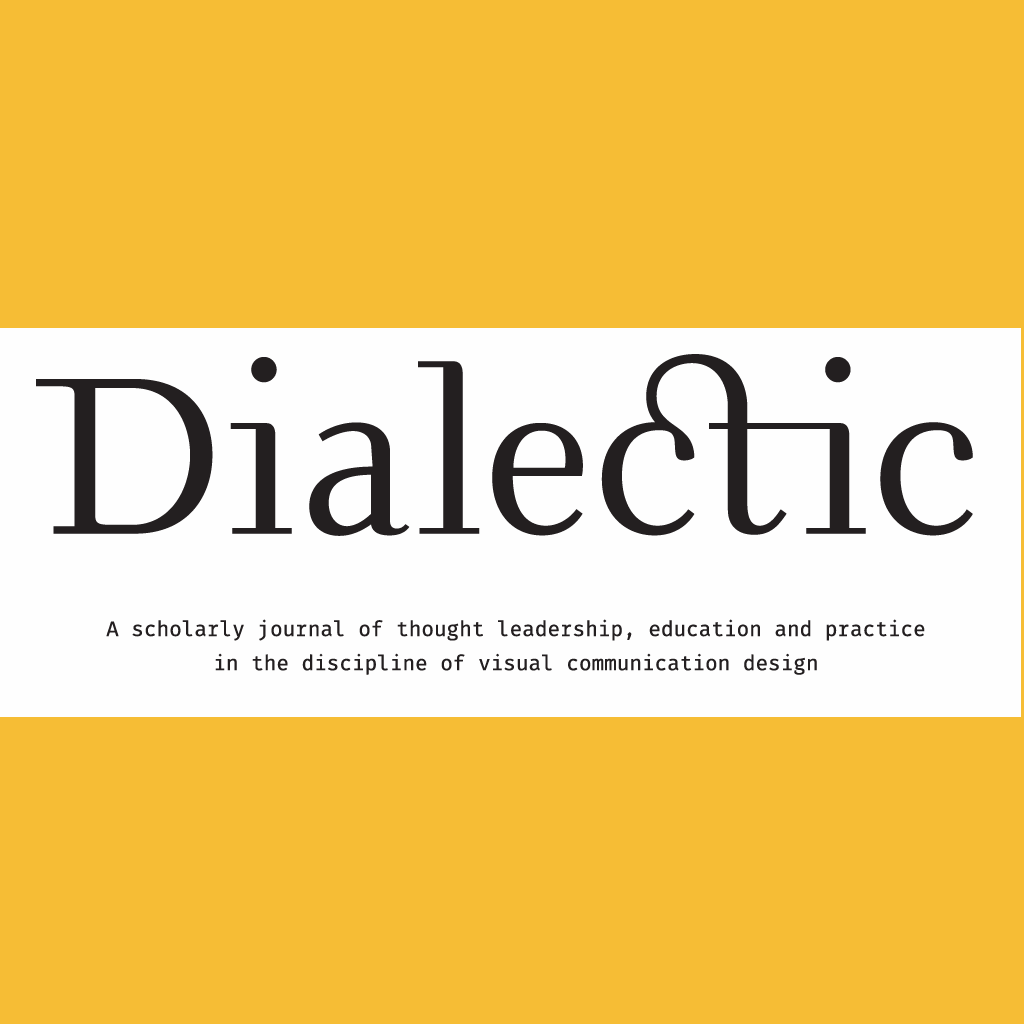 aigadec's tweet image. A Dialectic Update: The fifth issue of Dialectic will be published in the near future, and the call for submissions for the sixth issue of Dialectic has come to a close. Thank you to everyone who has submitted work or served as a peer reviewer!

#aigadec #designwriting #dialectic
