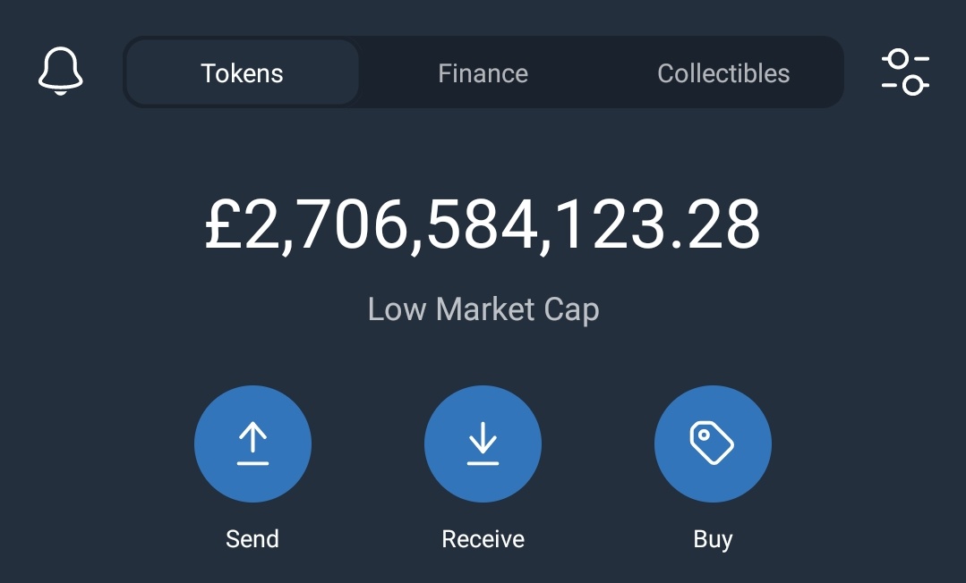 cryptaxia's tweet photo. This @TrustWallet glitch is really glitching because wtf..?

£2b?? I wish 🤣🤣

#cryptocurrency #crypto #BNB #BSC https://t.co/cPNAubHIAv