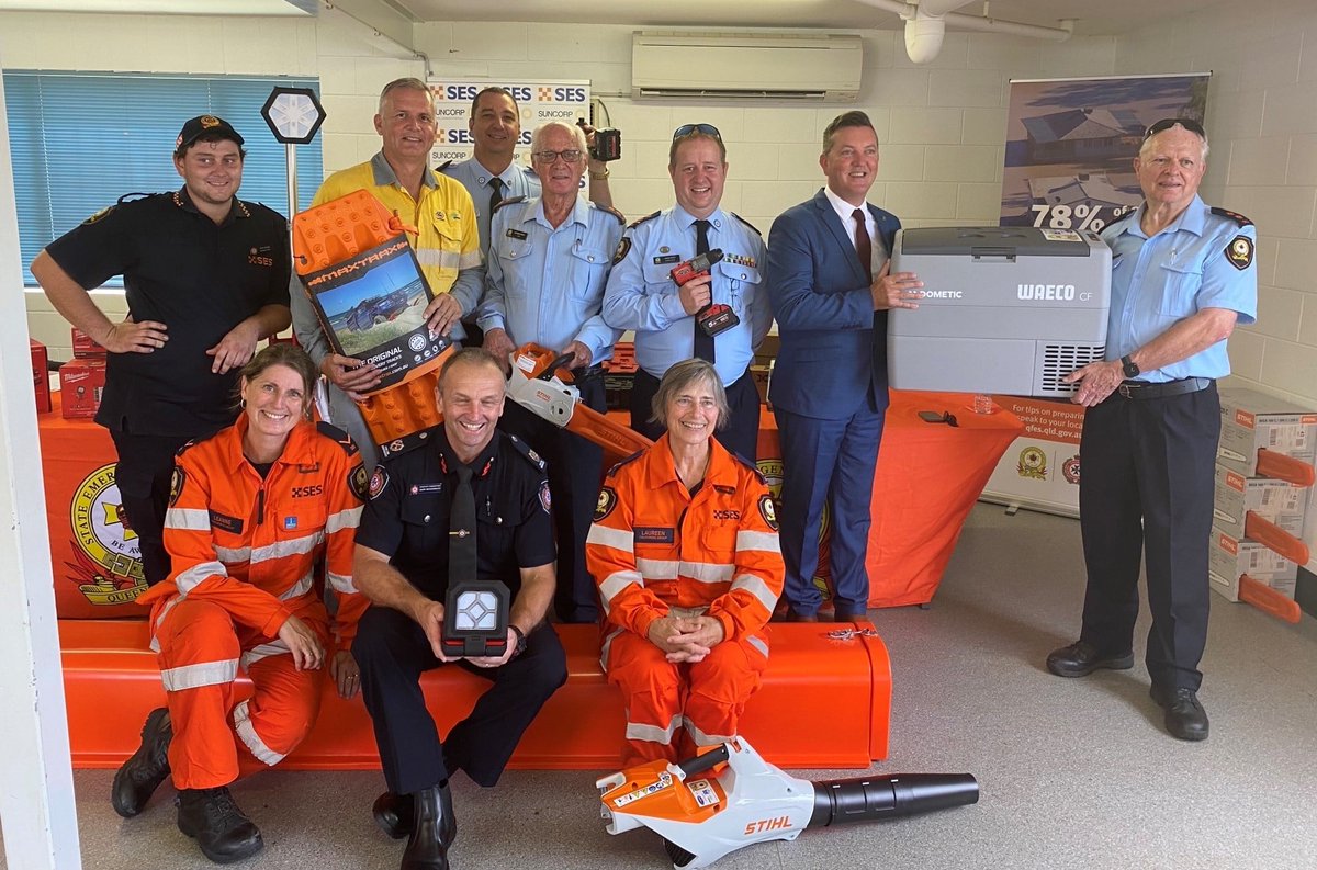 QLDSESVA's tweet photo. 🦺 SES NEWS

Handovers as part of the #EnergisingQldSES Equipment Program sponsored by @Energex, @ErgonEnergy and @powerlinkqld providing nearly $32,000 worth of equipment to 26 Groups across the North Coast Region.

Thank you for the support of SES!

#qldses #qldsesva #qldfes https://t.co/YSIeF09vGA