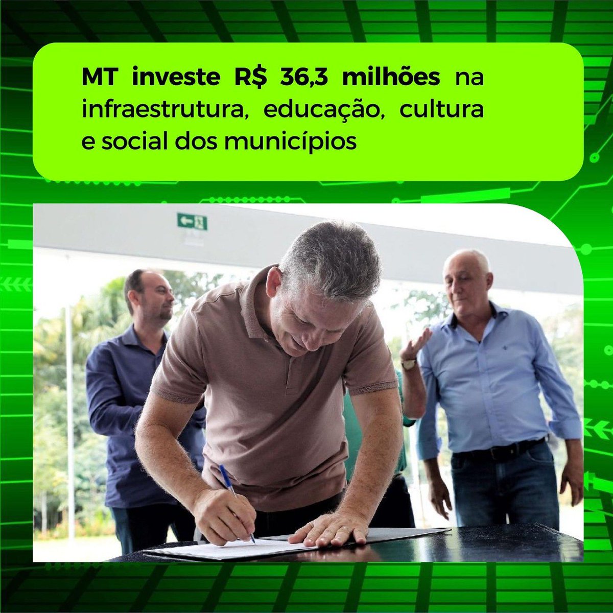 o_documento's tweet photo. O governador Mauro Mendes autorizou, nesta terça-feira (14), investimentos na ordem de R$ 36,3 milhões para a Região Noroeste do Estado. O valor compreende a assinatura de 17 convênios. 

Veja mais em: https://t.co/dR2k0FxGj7 https://t.co/xqJ7GmKBhP