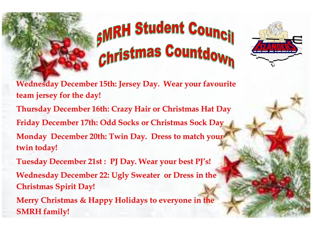 Christmas countdown! <a href="/smrhbellisland/">SMRH Islanders</a>