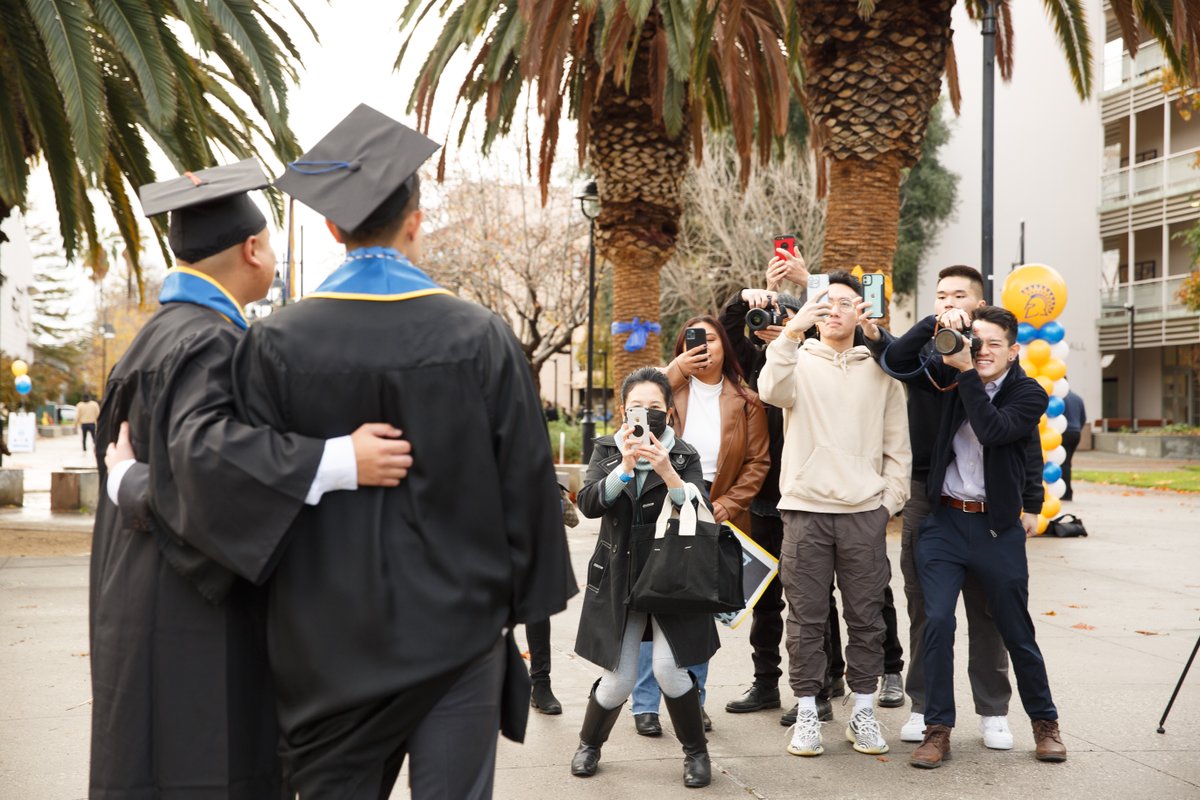 SJSU's tweet photo. Congratulations, class of 2020 and class of 2021. 🎓 ✨ We loved seeing some of you walk across the stage in person so far and couldn't be more proud! Go Spartans! 🙌 🥳 https://t.co/JEH2IIljMM