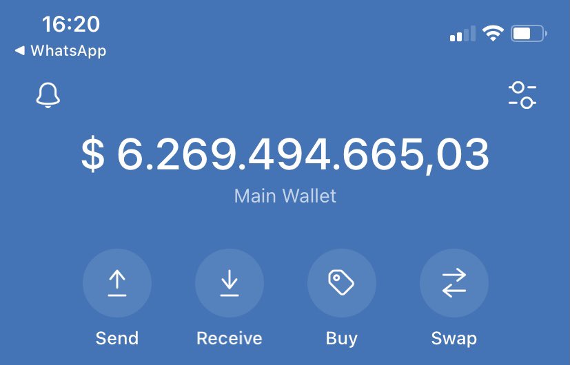 Rafael__Cestari's tweet photo. I didn’t know today was April Fool’s Day. I liked that for a moment. #Trustwallet https://t.co/HsuNakCKo8