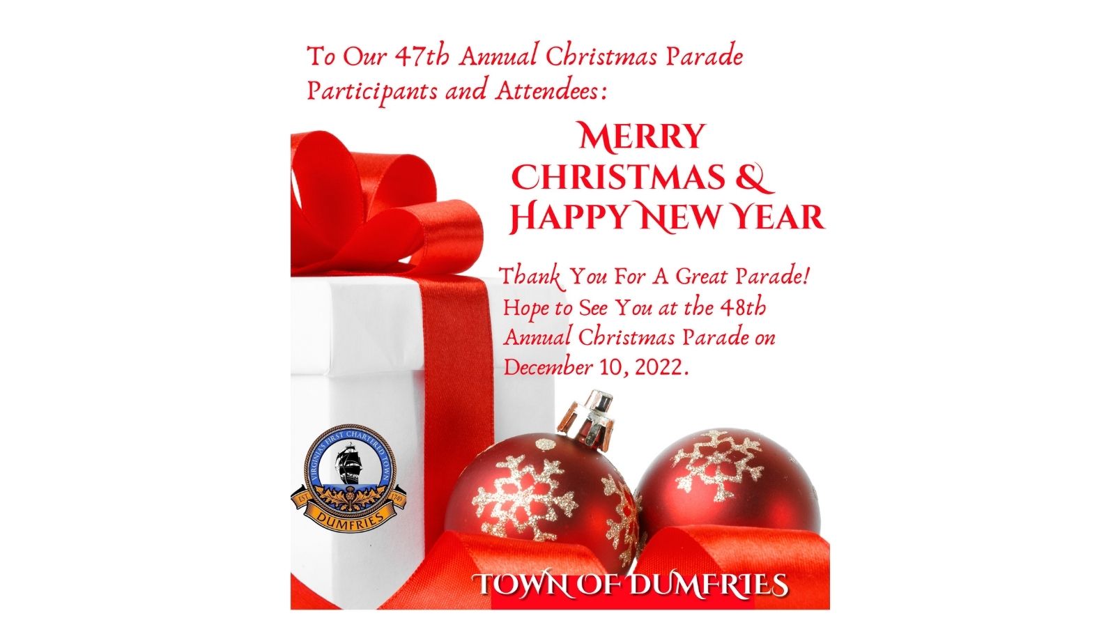 Dumfries Christmas Parade 2022 Tweets With Replies By Dumfries, Virginia (@Dumfriestownva) / Twitter