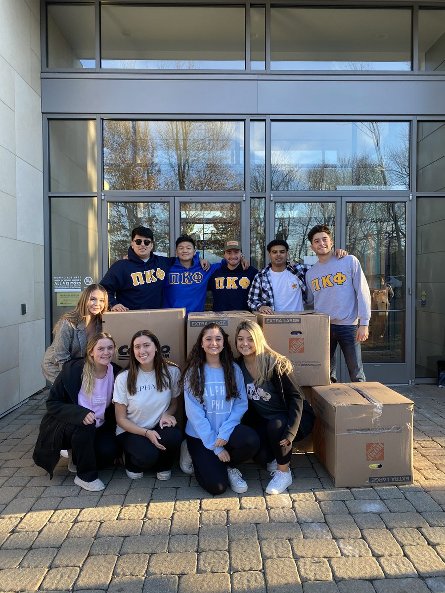 What’s it like to be a synagogue that is <a href="/SetonHall/">Seton Hall</a>’s neighbor? It means we have a shared mission of faith to help those in need. Students from Alpha Phi sorority &amp; Pi Kappa Phi fraternity dropped off over $1000 in donated food for the Interfaith Food Pantry of the Oranges