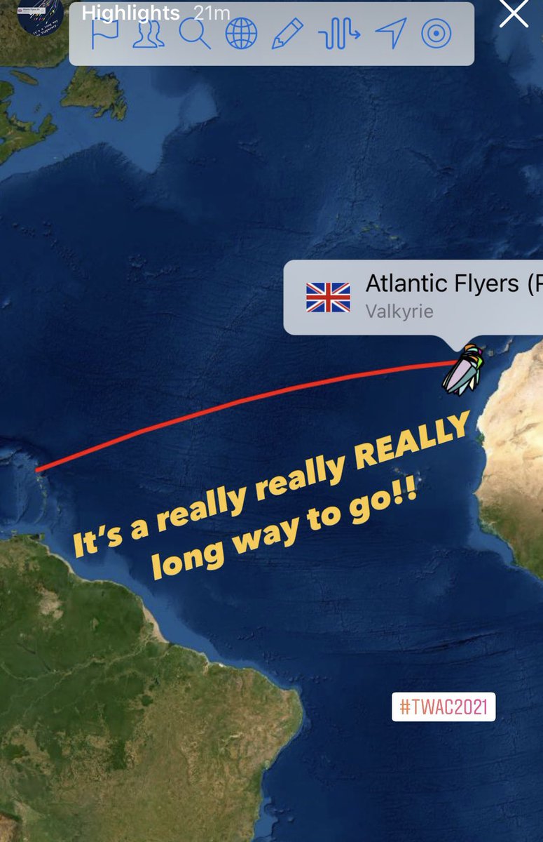 FlyersAtlantic's tweet photo. We’re so proud of the team’s #TWAC2021 performance! They’re in a great position with some strong competition around them.

While it’s a marathon and not a sprint, all teams are racing to get to the trade winds and avoid poor weather.

Who’ll get there first!

Time will tell. https://t.co/EEwy9f0MGf