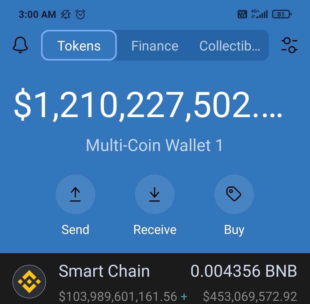 Aquib1994's tweet photo. Finally I became Billionaire! 
Thank you for @CoinMarketCap glitch 😂 https://t.co/toDRZtmn5e