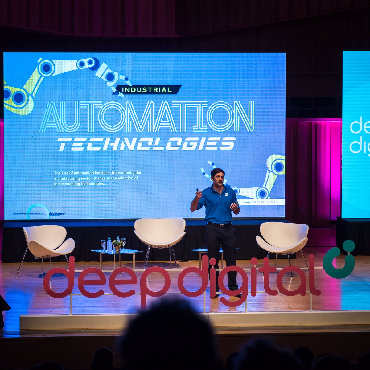 DeepDigitalok's tweet image. Alejandro Airoldi, CTO de Smart Minds SAS abrió el bloque sobre Industria y Tecnología #DeepDigital