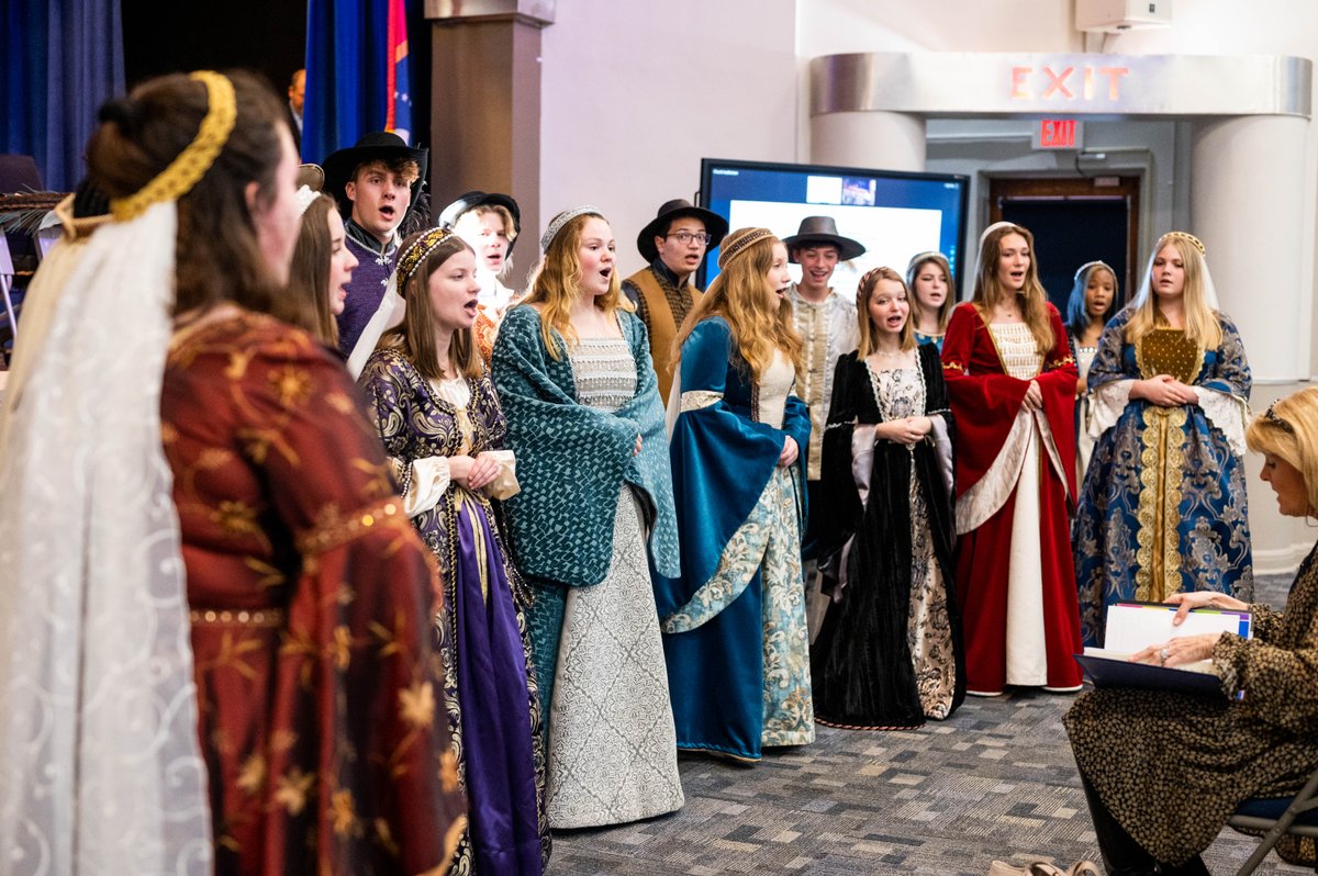 tupeloschools's tweet photo. And to make it even more special, the Madrigals were on hand for a brief performance. They brought the house down. #TPSD https://t.co/ekcXp618FS