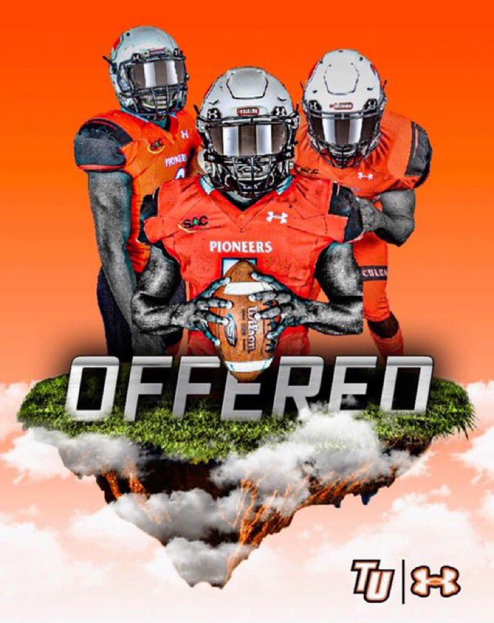I’m very blessed to receive an offer from the university of Tusculum🙏🏾🧡🖤